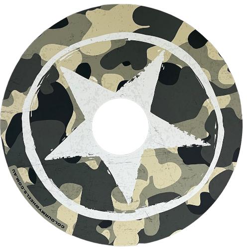 Camo Star Wheel Covers by Colour My Wheels