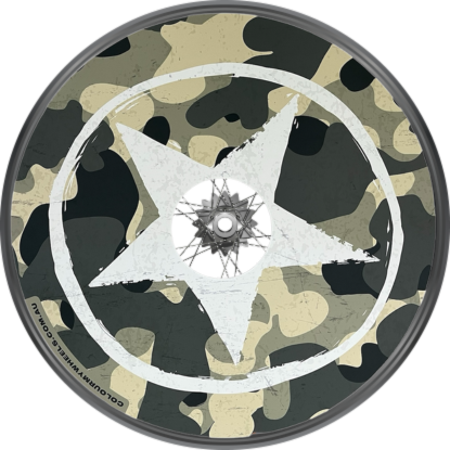 Camo Star Design wheel covers